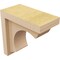 Ekena Millwork 3"W x 6"D x 6"H Classic Emerson Rough Cedar Woodgrain TimberThane Corbel, Primed Tan CORUR03X06X06EMRRCPR - alternate 3